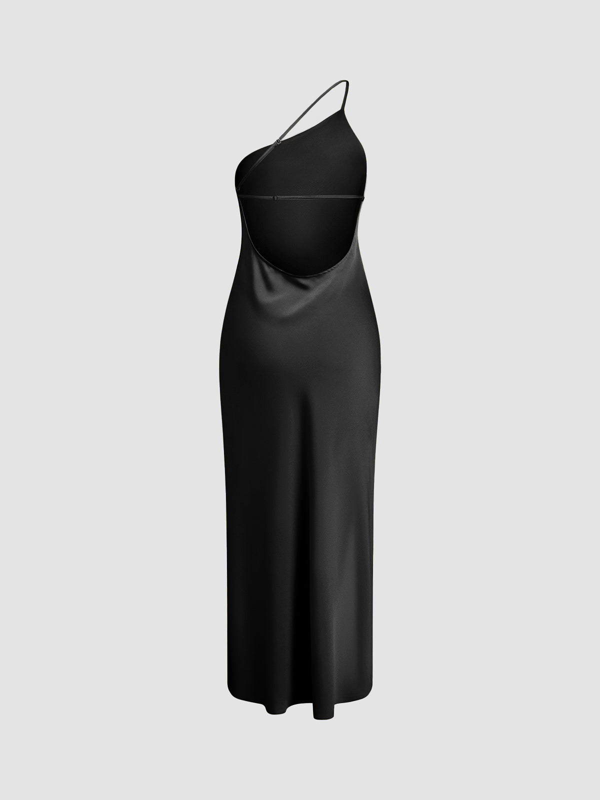 Monika – Moonlight Open Back Satin Slit Long Dress - Image 9