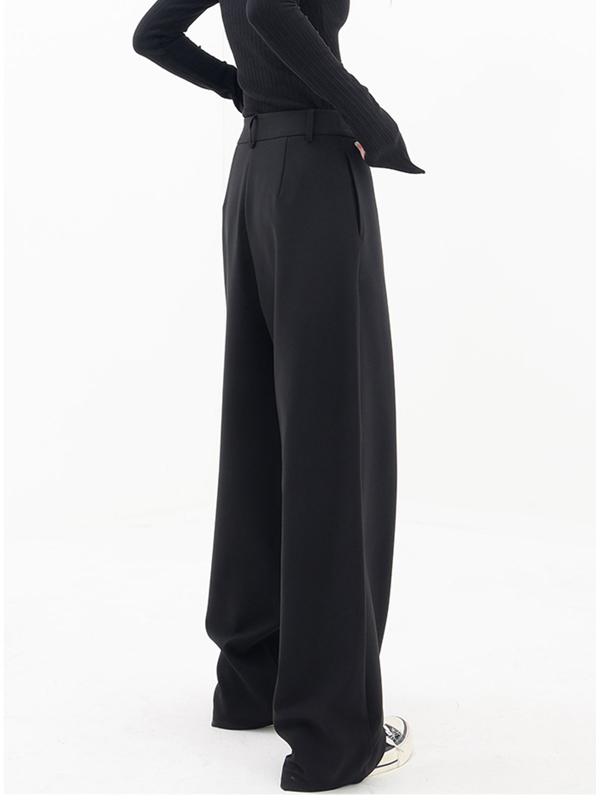 Leni – Asymmetrical Layer Button Wide Leg - Image 6