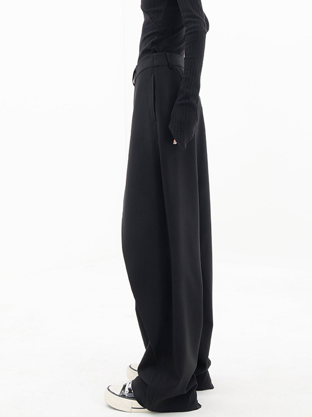 Leni – Asymmetrical Layer Button Wide Leg - Image 7