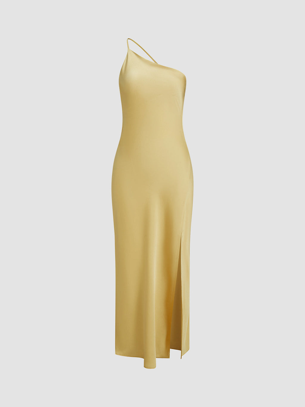 Monika – Moonlight Open Back Satin Slit Long Dress - Image 4