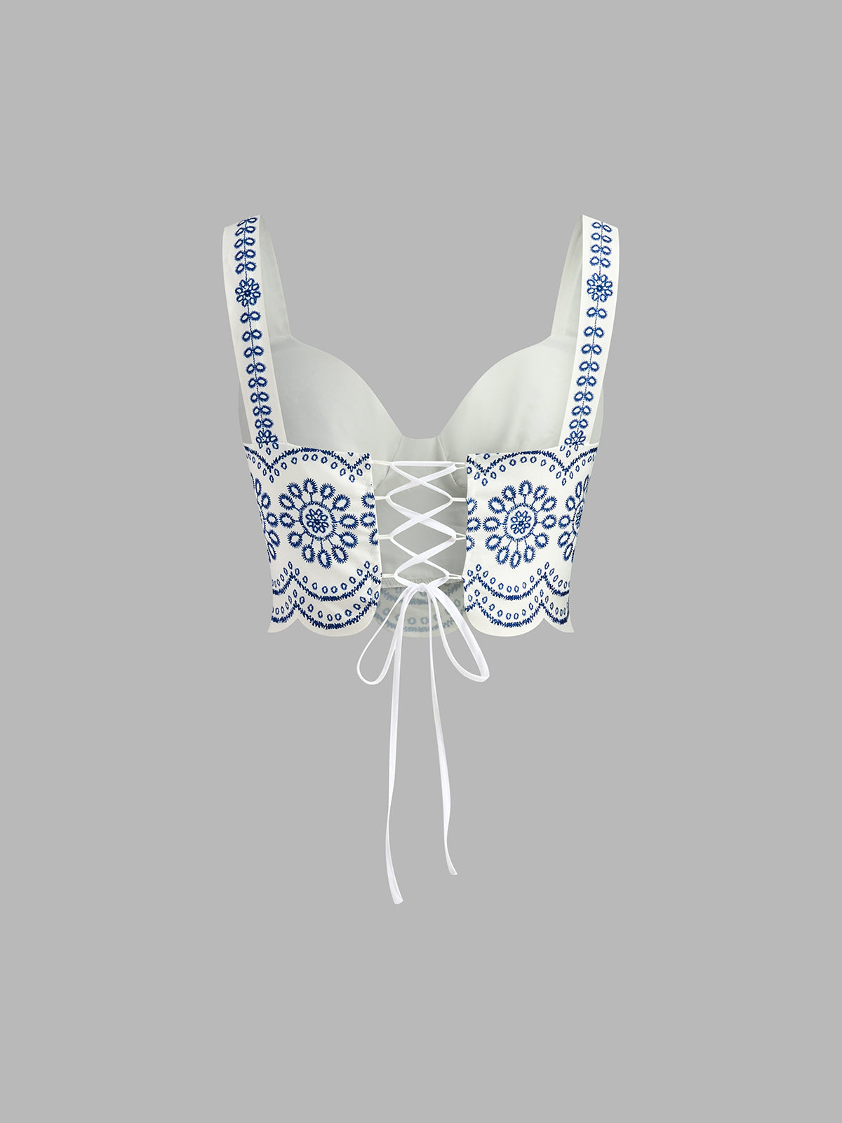 Mara – Printed Sleeveless Tie Back Skirt Set - Image 4