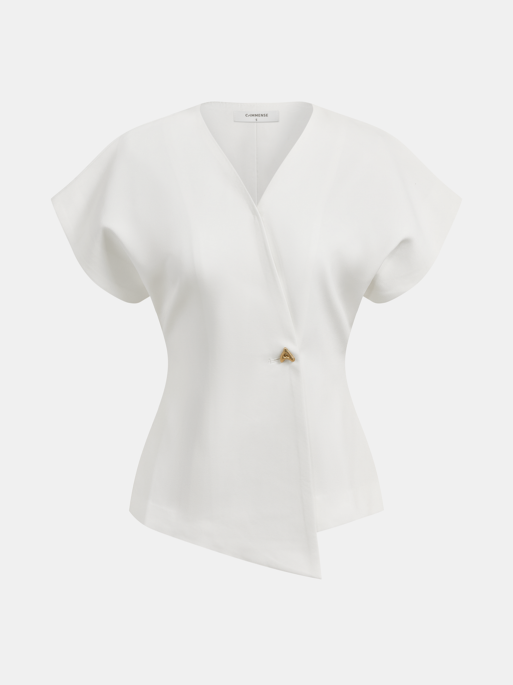 Ingrid – Trendy V-Neck Button Down Blouse - Image 6