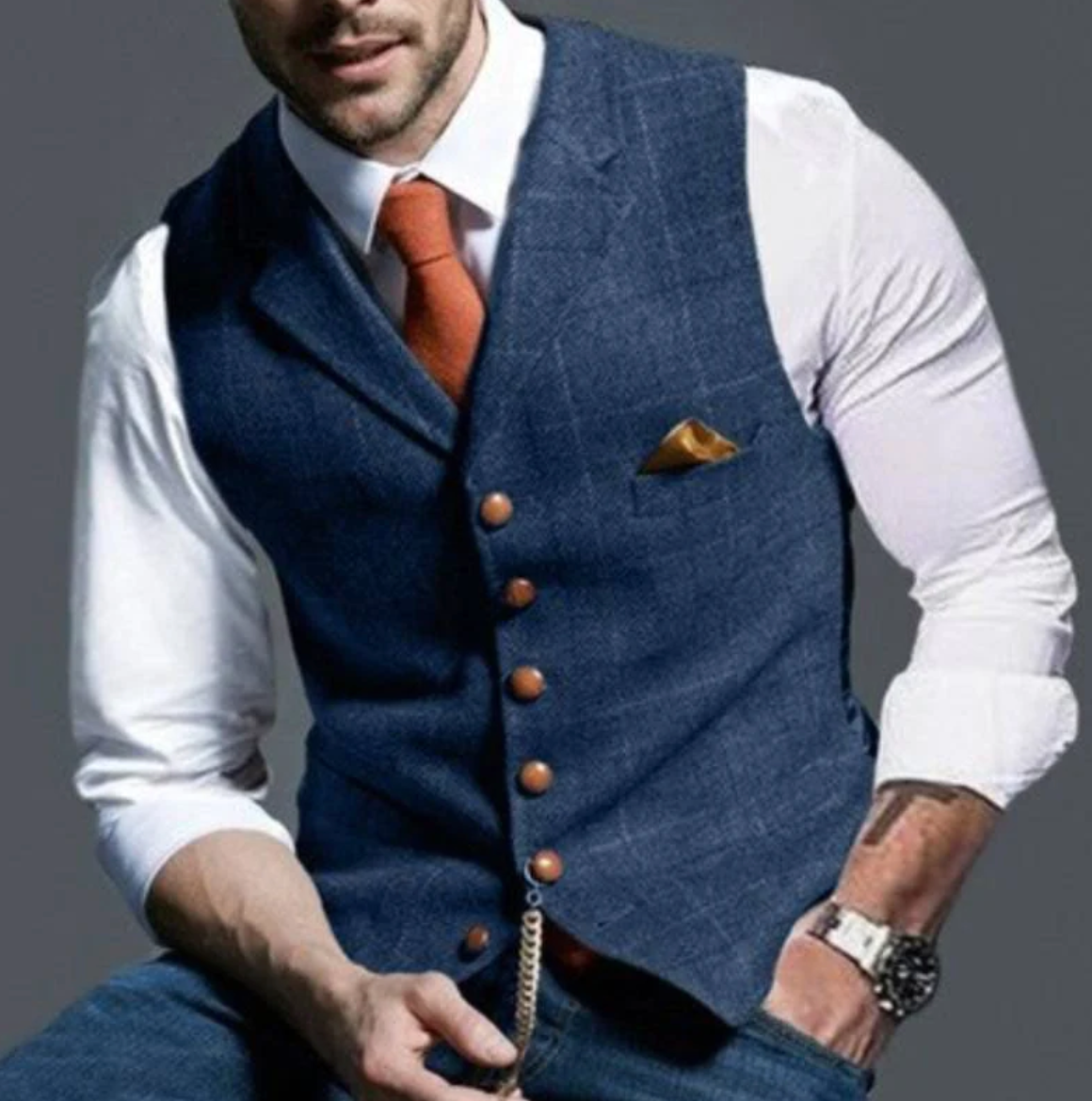 Frank – Stylish Tailored Vest - Image 2
