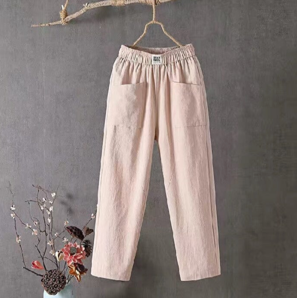 Beate – Elastic Waist Trousers with Pockets Pants - Image 6