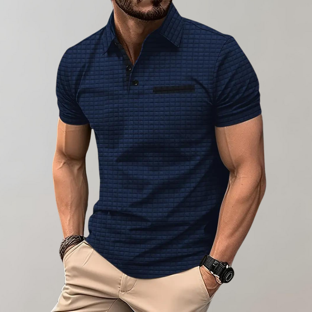 Oskar – Stylish Short Sleeve Polo Shirt - Image 5