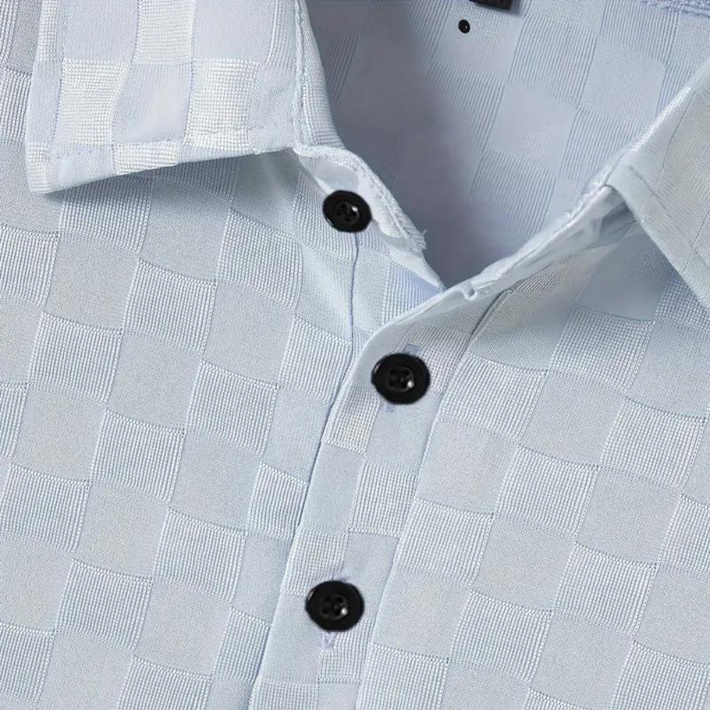 Armin – Short-Sleeved Checkered Polo Shirt - Image 6