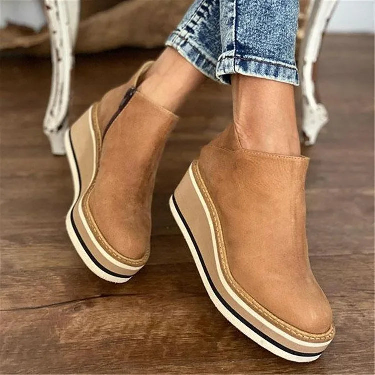 Lucía – Wsuwane botki casual na platformie damskie