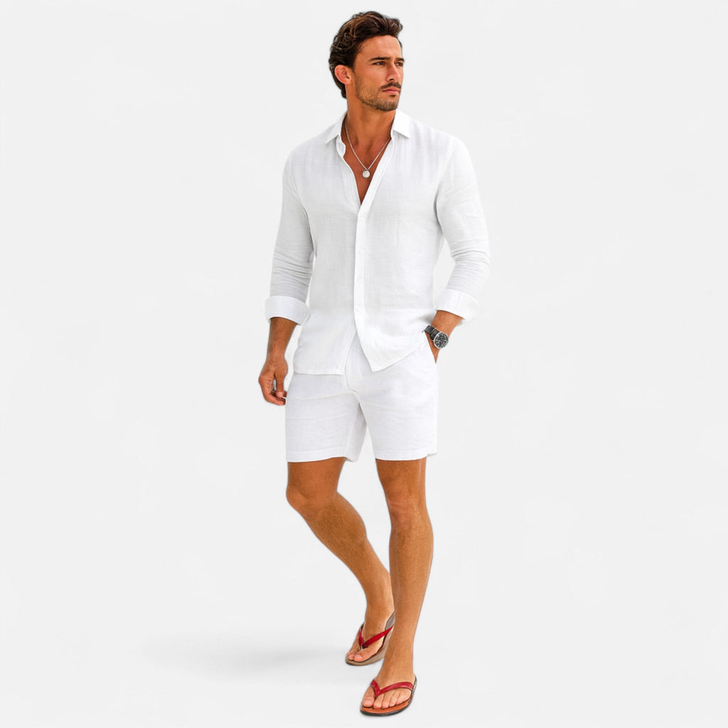 Robert – Linen Heritage Shirt for Men - Image 9