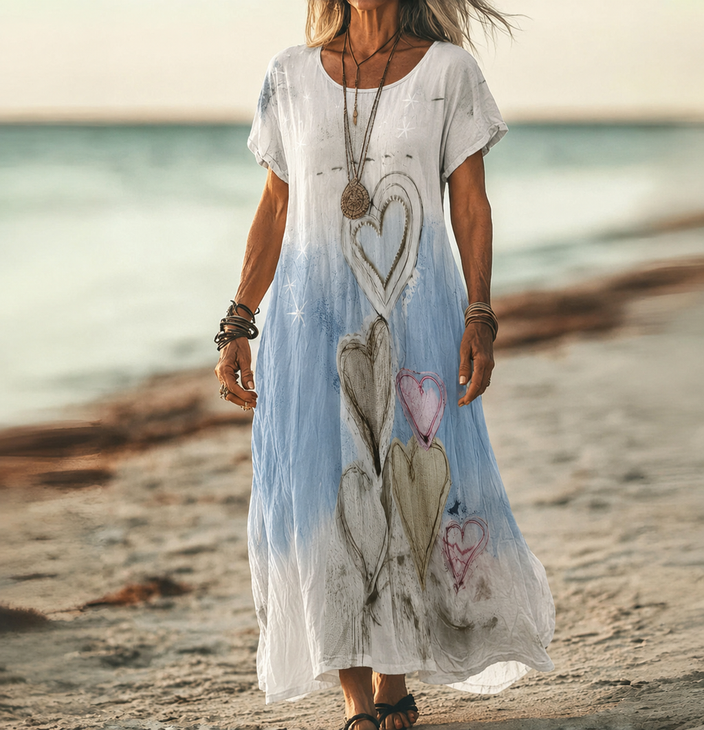 Cornelia – Sukienka plażowa w kwiatowy wzór