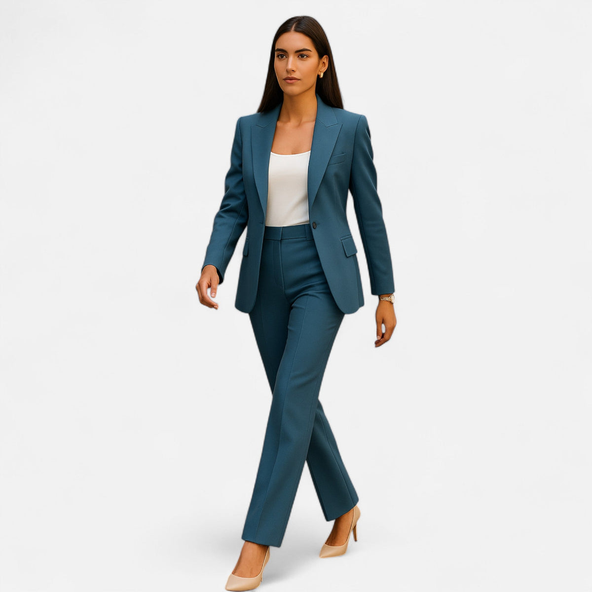Anja – Elegant Tailored Suit with Blazer and Trousers for Women - Image 2