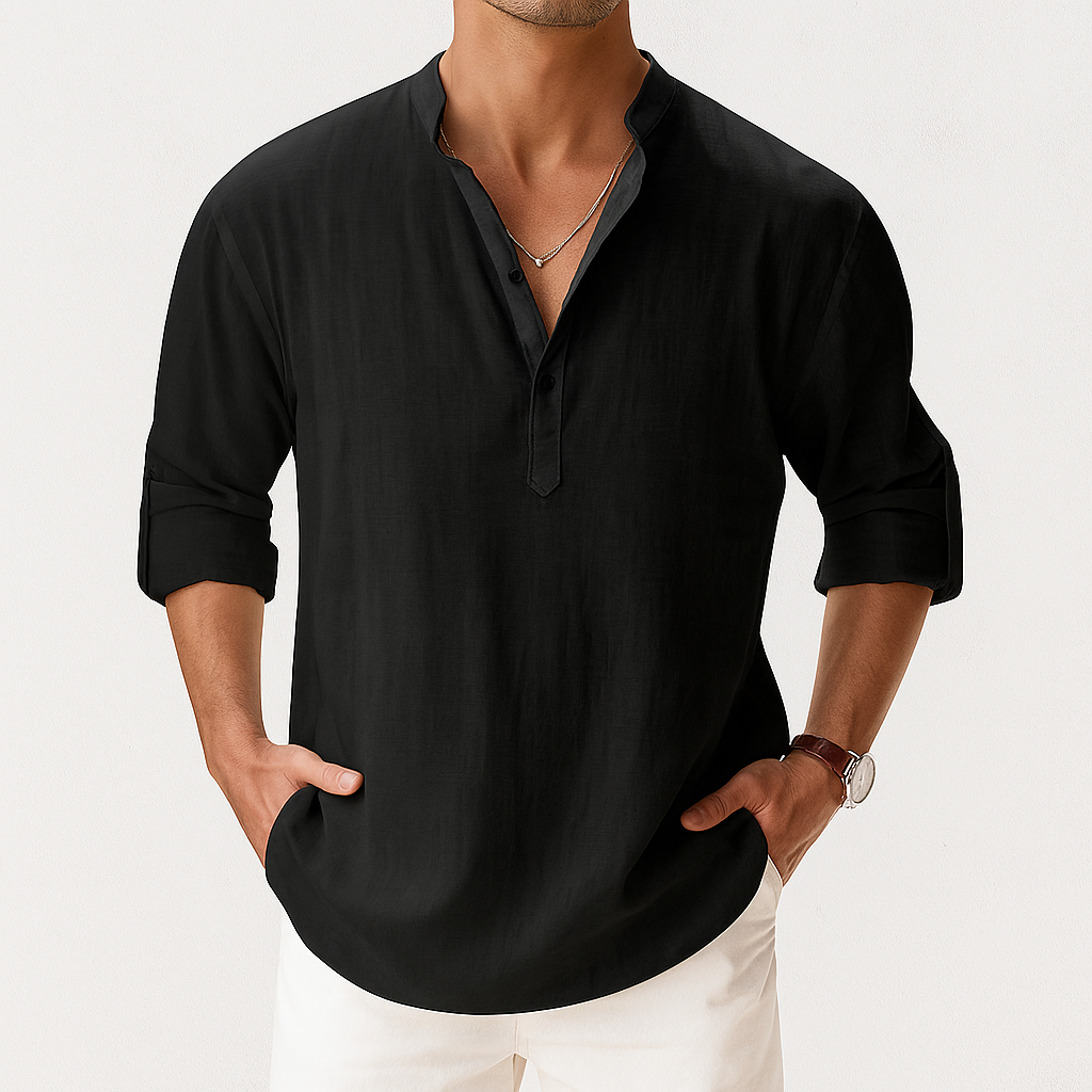 Markus – long sleeves Button-Up Shirt - Image 4