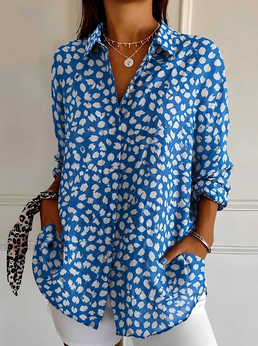 María – Stylowa Artystyczna Bluzka Damska