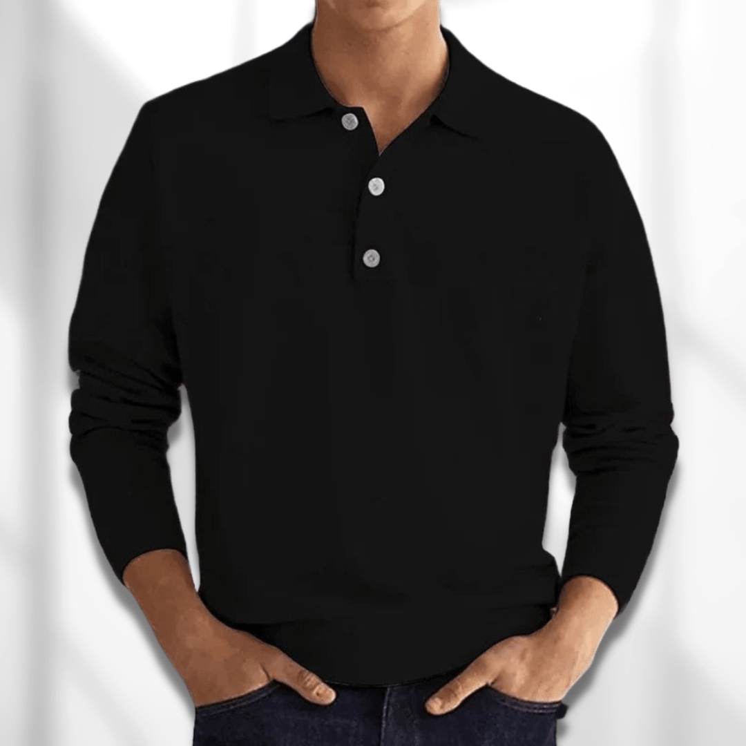 Hugo – Klasyczny longsleeve polo męski