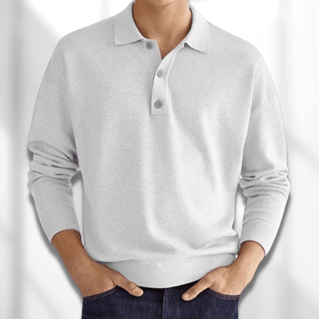 Hugo – Klasyczny longsleeve polo męski
