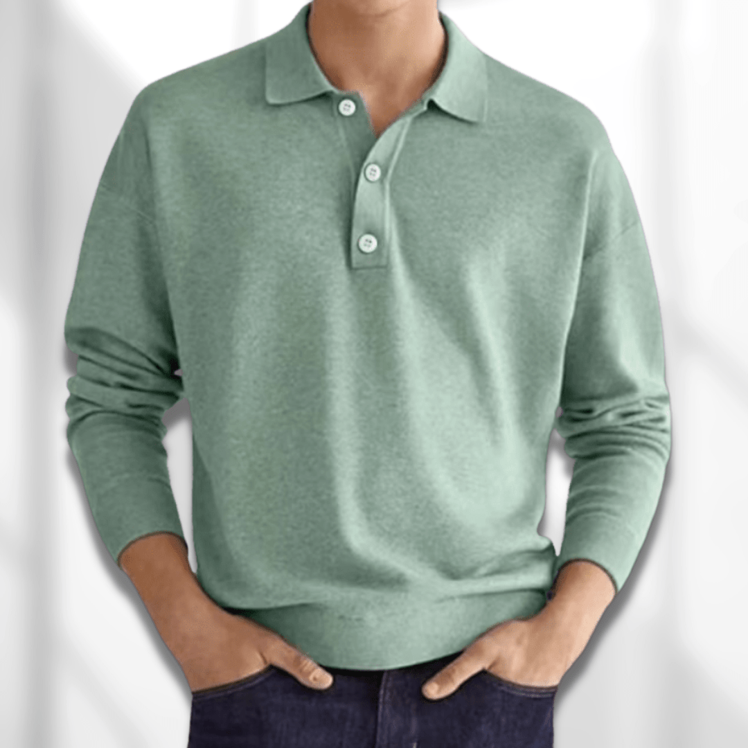 Hugo – Klasyczny longsleeve polo męski