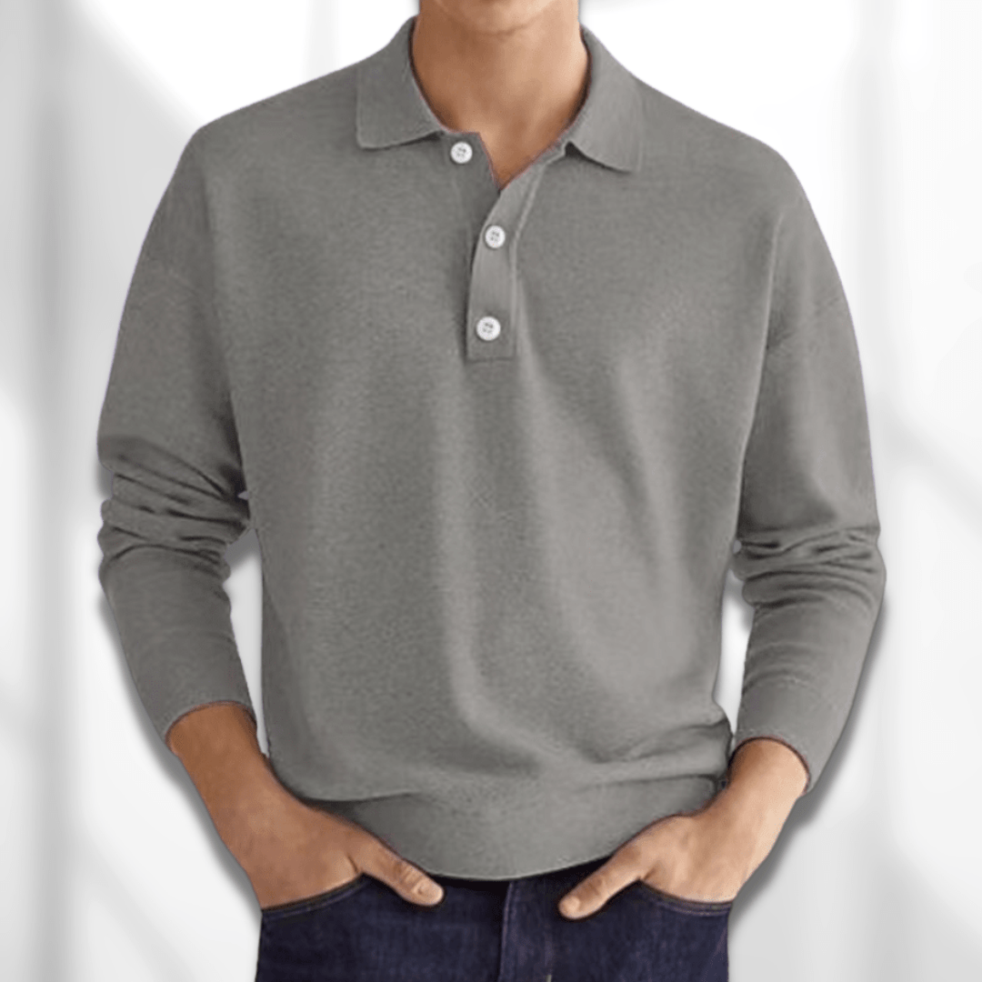 Hugo – Klasyczny longsleeve polo męski
