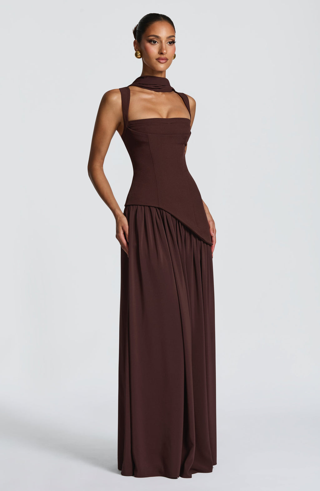 Evening Dress Women with Elegant Cut and Flowing Skirt - Image 6