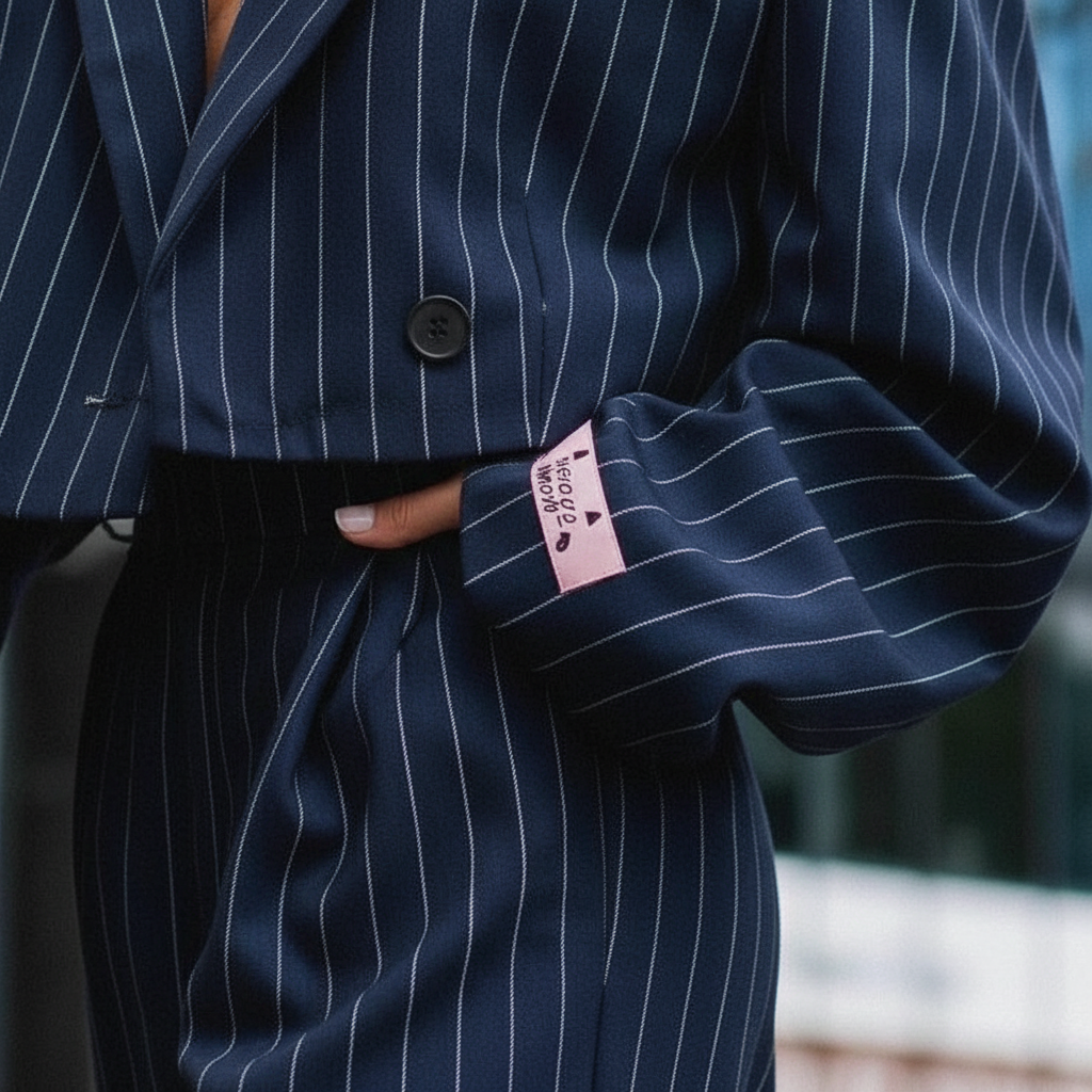 Luisa – Women Tailored Pinstripe Suit - Image 3
