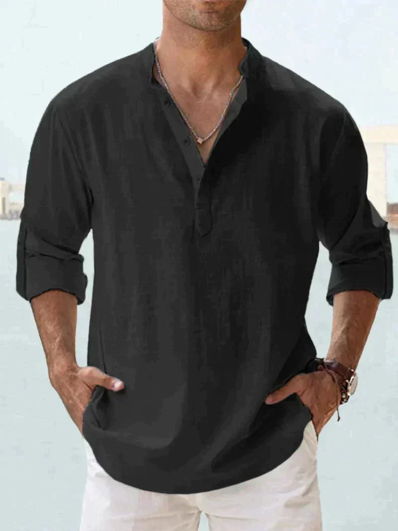 Rainer – Long sleeves Beach Shirt - Image 6