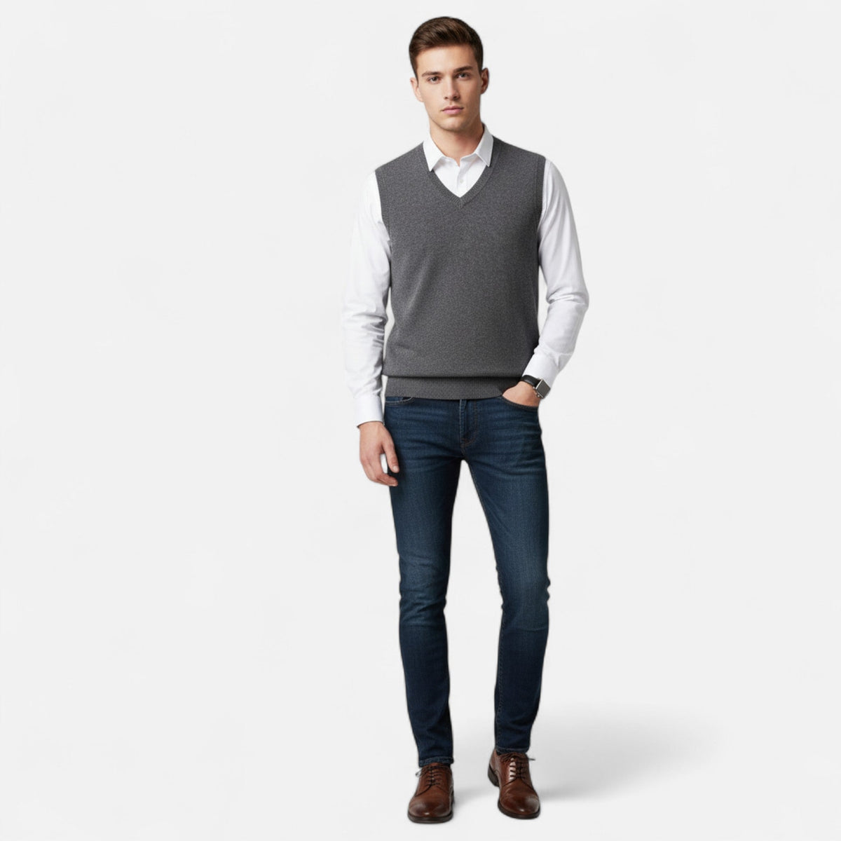 Felix – Smart V-Neck Vest - Image 1