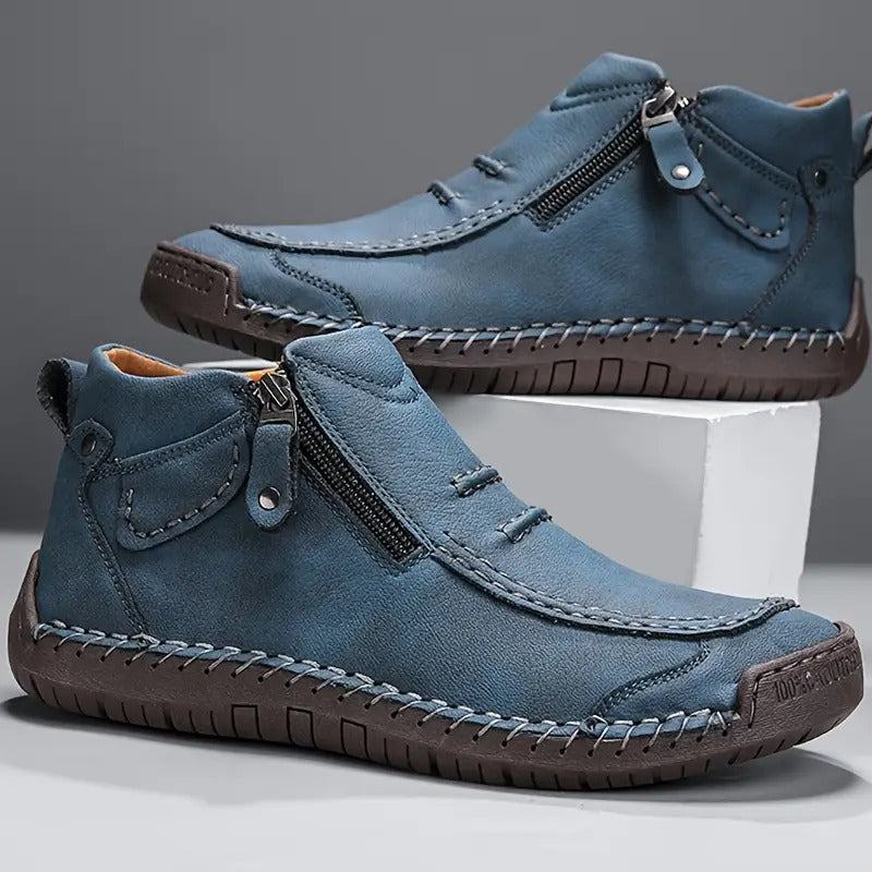 Lorenz – Slip-on Flat High Top Boots - Image 2
