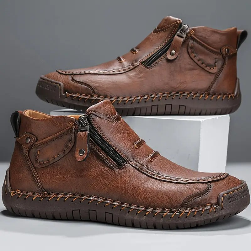 Lorenz – Slip-on Flat High Top Boots - Image 3