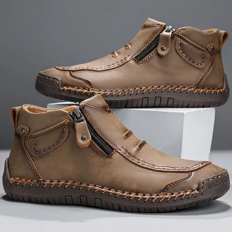 Lorenz – Slip-on Flat High Top Boots - Image 6