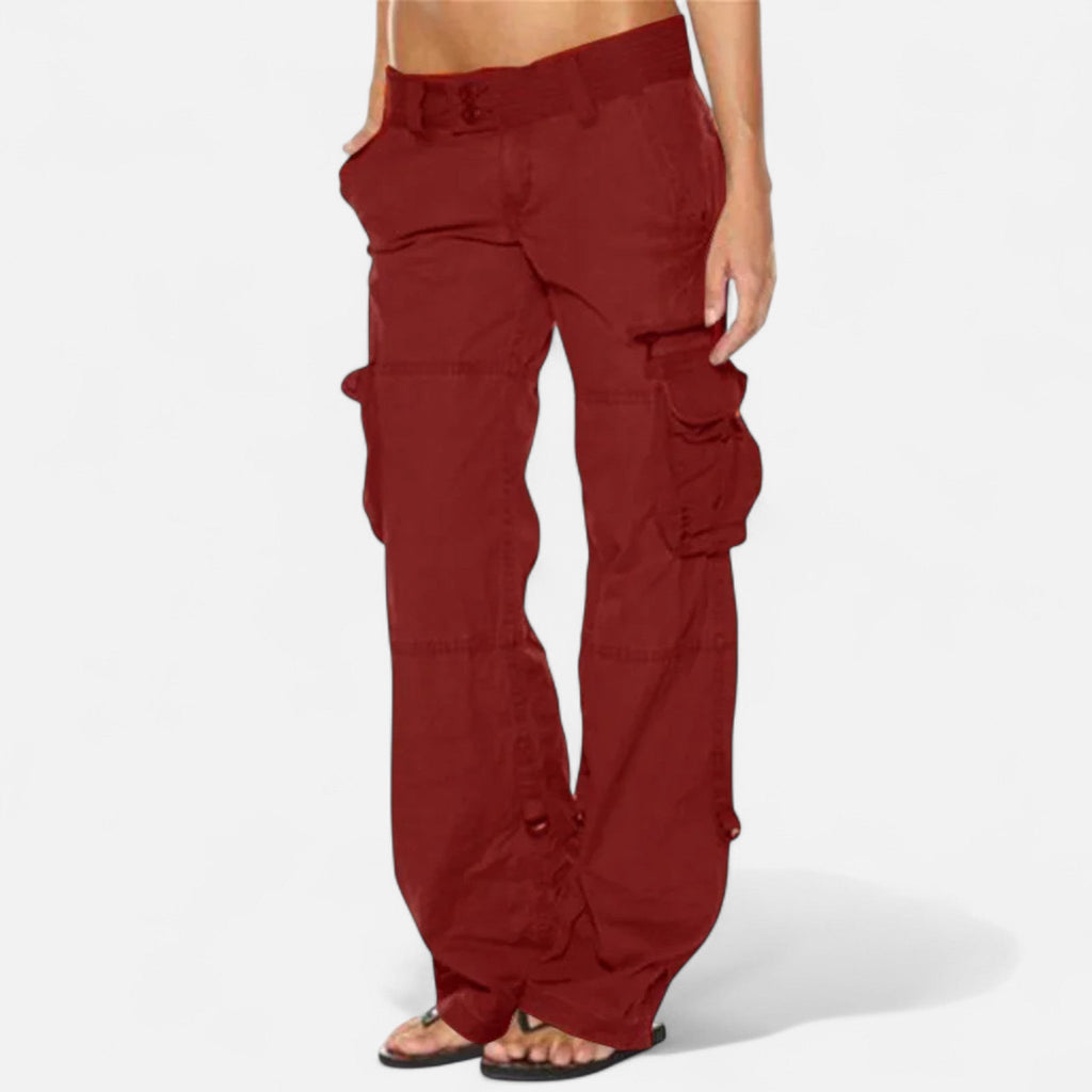 Cargo Pants Women's Relaxed Fit with Pockets - Image 1
