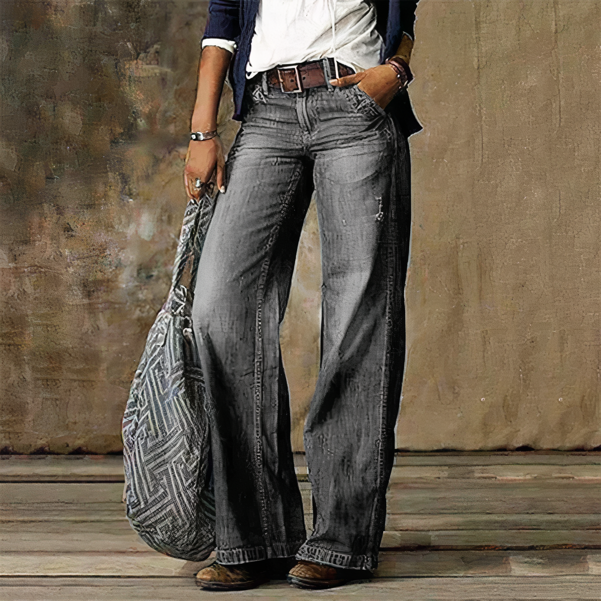 Mila – Retro High Waist Trousers - Image 3