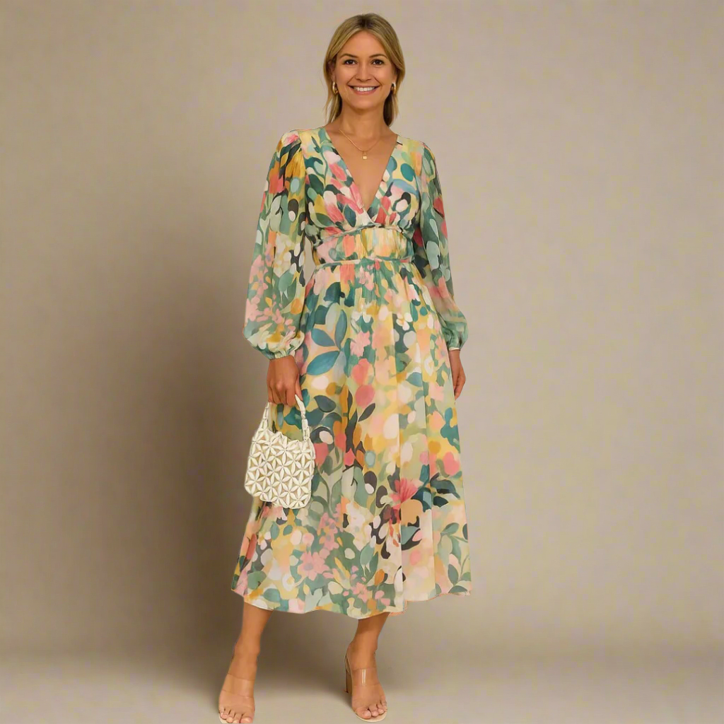Gisela – Airy Floral Maxi Dress - Image 1