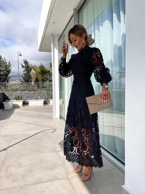 Lisa – Elegant Celestial Lace Dress for Women - Image 9