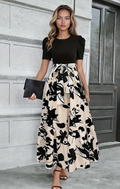 Julia – Elegant Bow-Tie Waist Maxi Dress for Women - Image 1