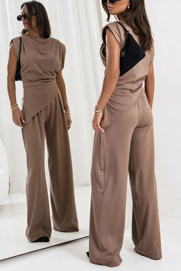 Laura – Elegant Allure Draped Two-Piece Set for Women - Image 5