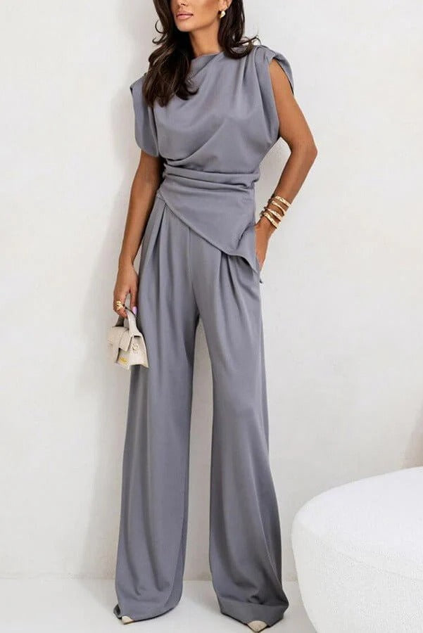 Verena – Elegant Poised Allure Draped Jumpsuit - Image 1