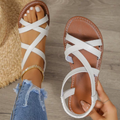 Katrin – Summer Criss-Cross Flat Sandals for Women - Image 1
