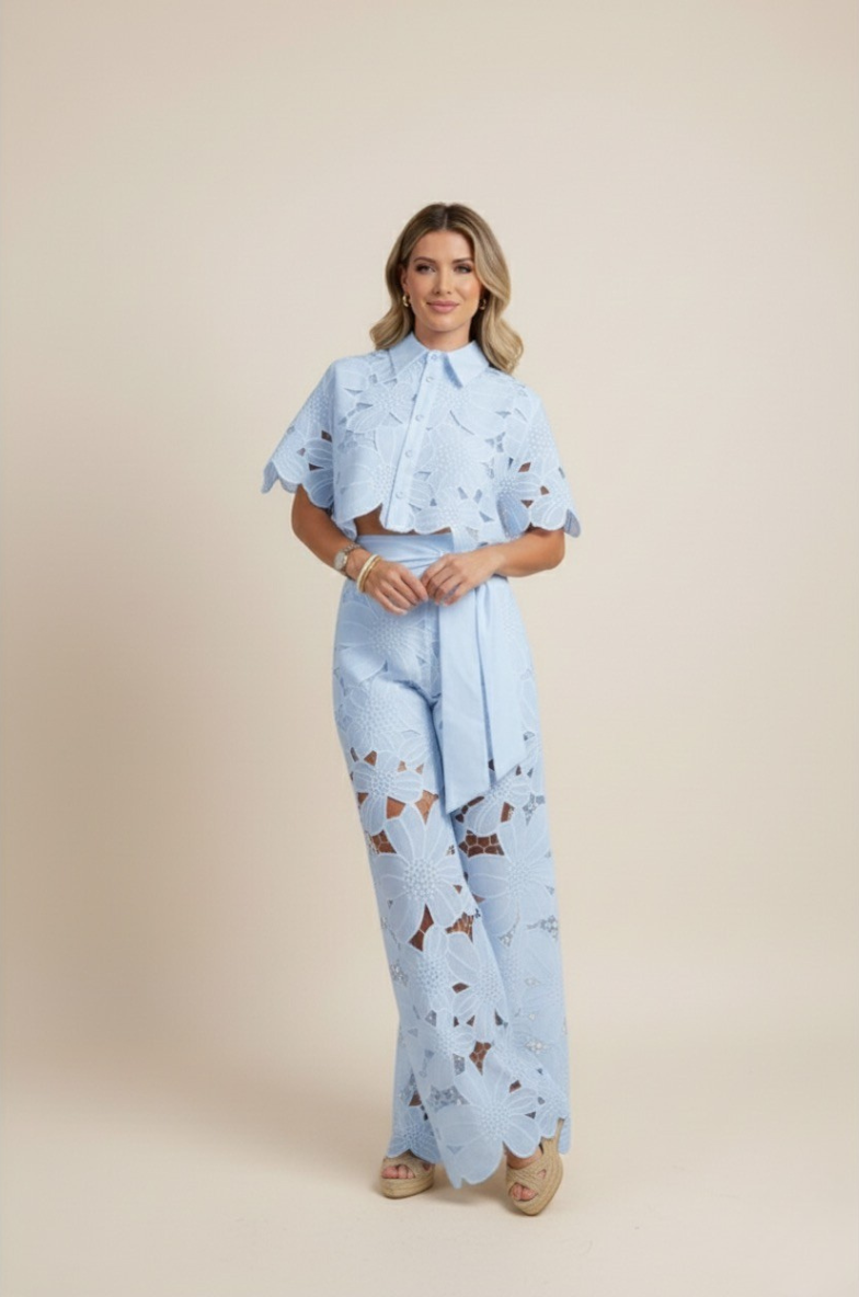 Claudia – Elegant Two-Piece Cut Out Summer Set for Women - Image 8