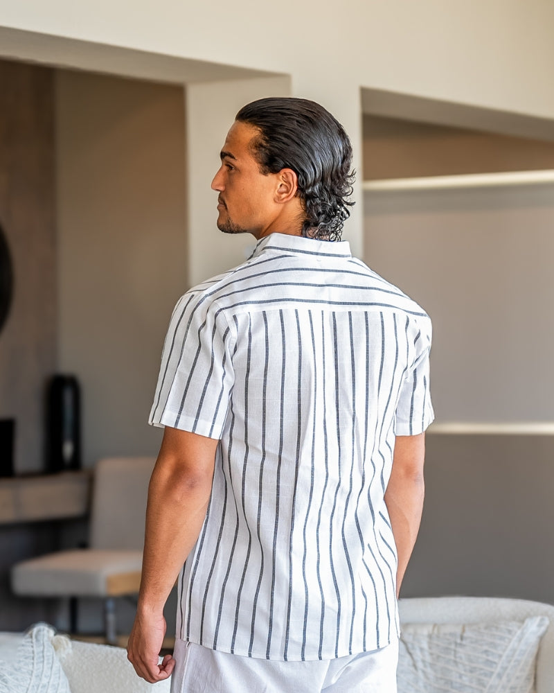 Tim – Striped Short Sleeve Shirt - Image 7