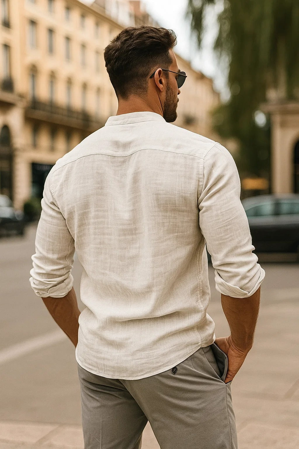 Philipp – 3/4 Sleeve Relaxed Fit Shirt - Image 3