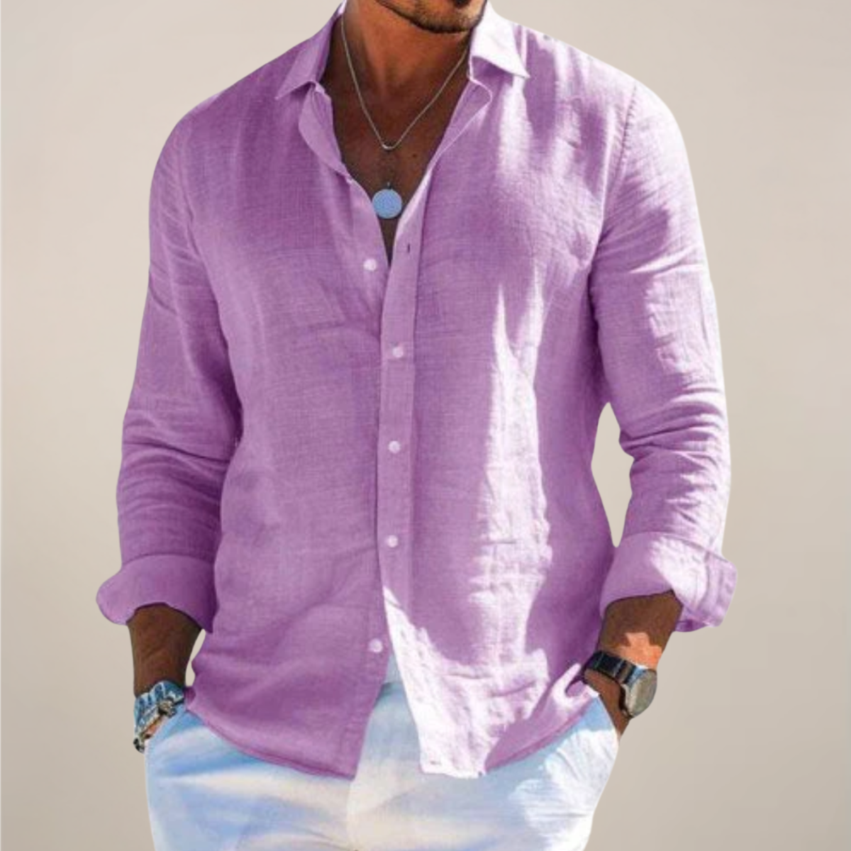 Marcel – Long Sleeve Button-Up Shirt - Image 6