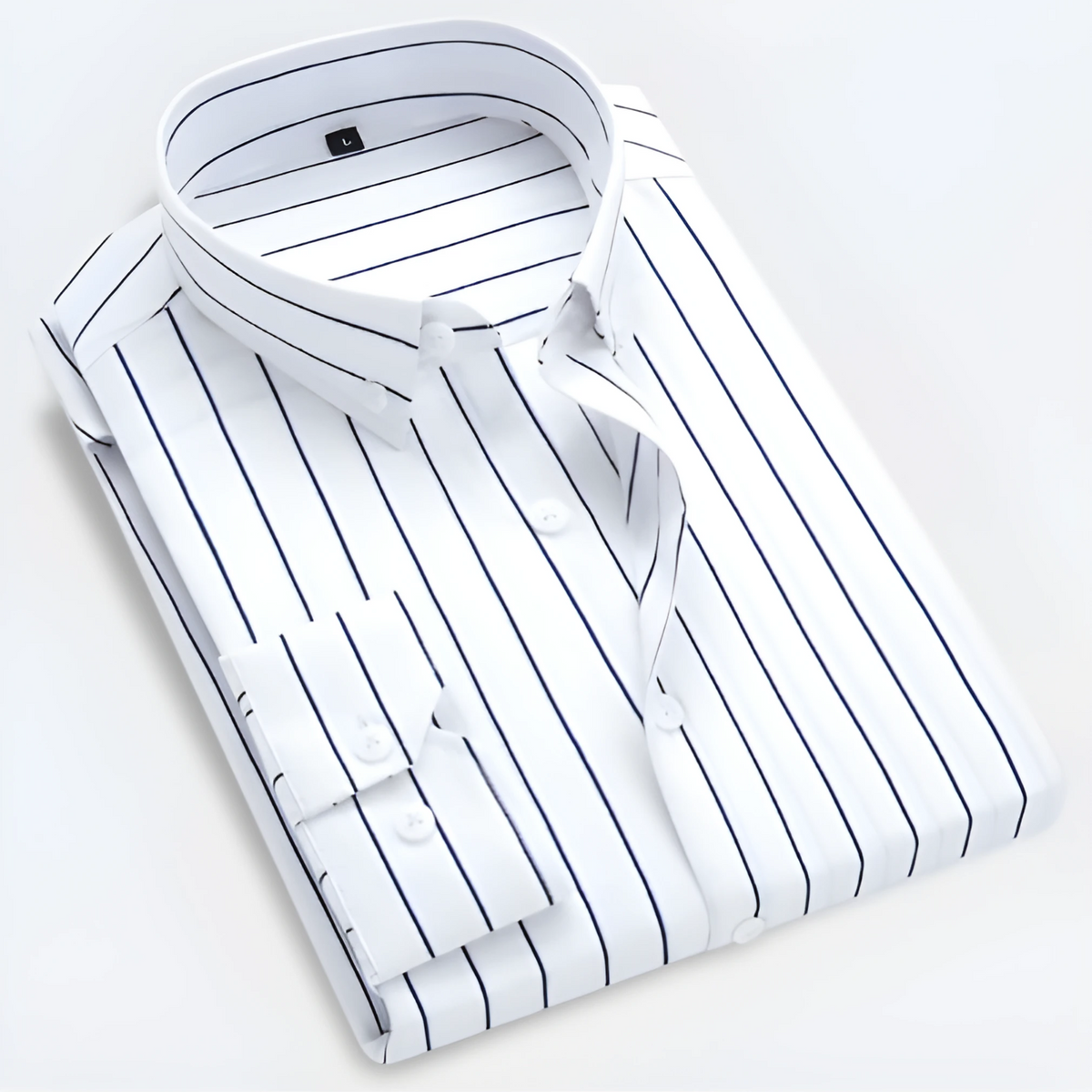 Fabian – Striped Long Sleeve Shirt - Image 2