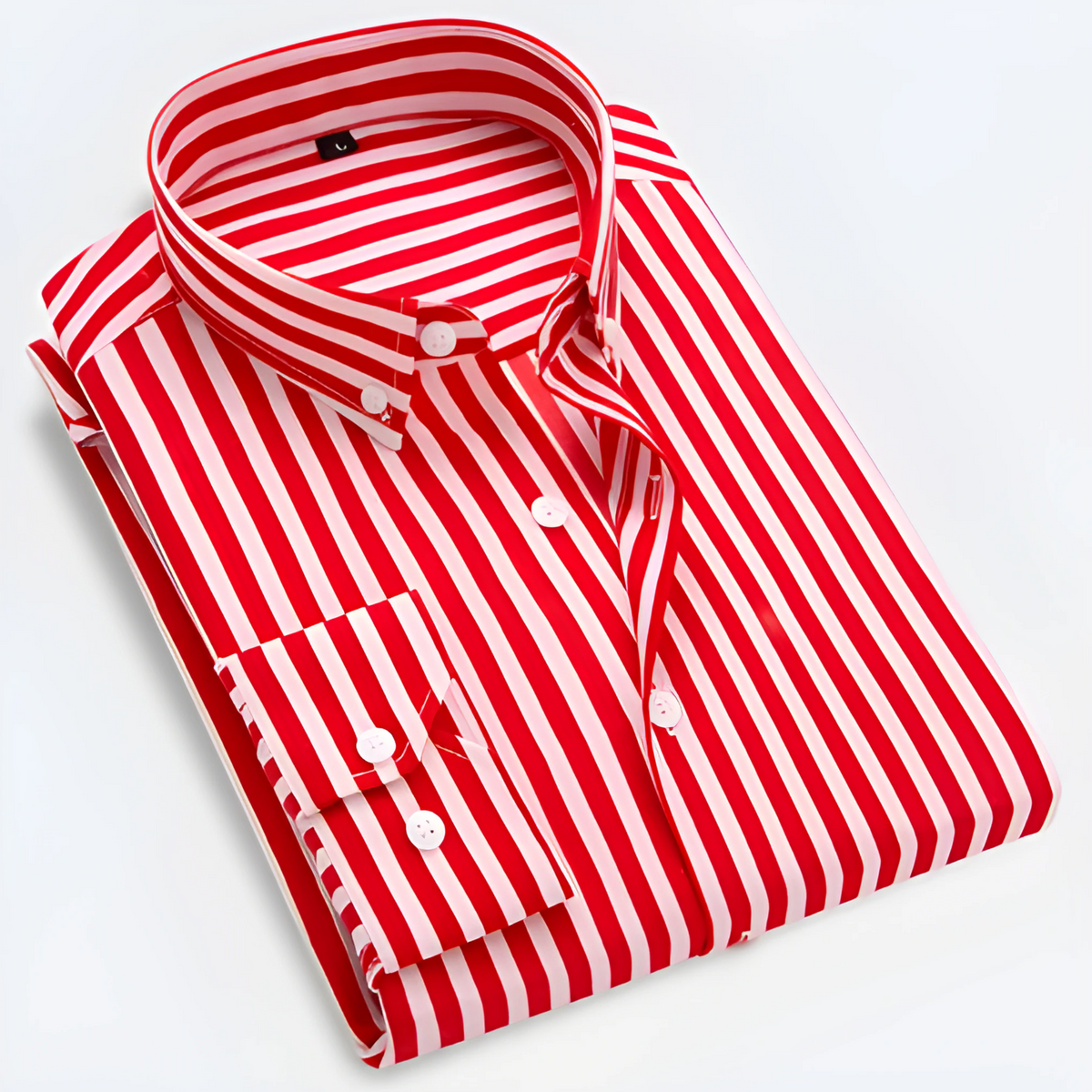 Fabian – Striped Long Sleeve Shirt - Image 3