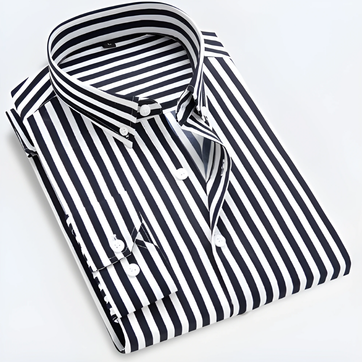 Fabian – Striped Long Sleeve Shirt - Image 5