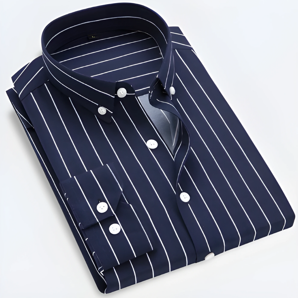 Fabian – Striped Long Sleeve Shirt - Image 6