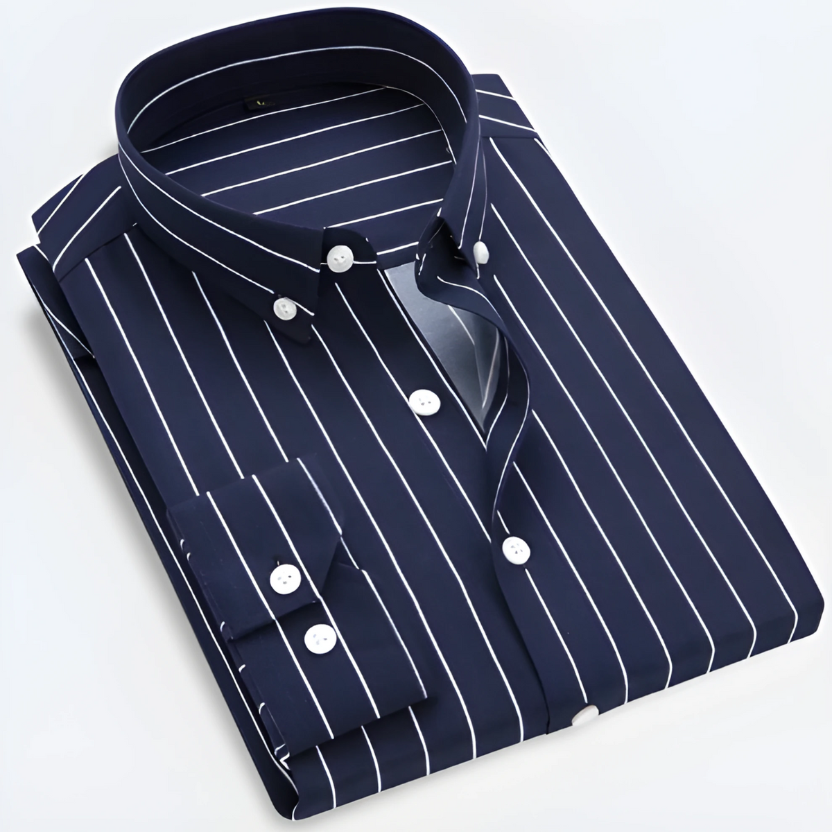 Fabian – Striped Long Sleeve Shirt - Image 6
