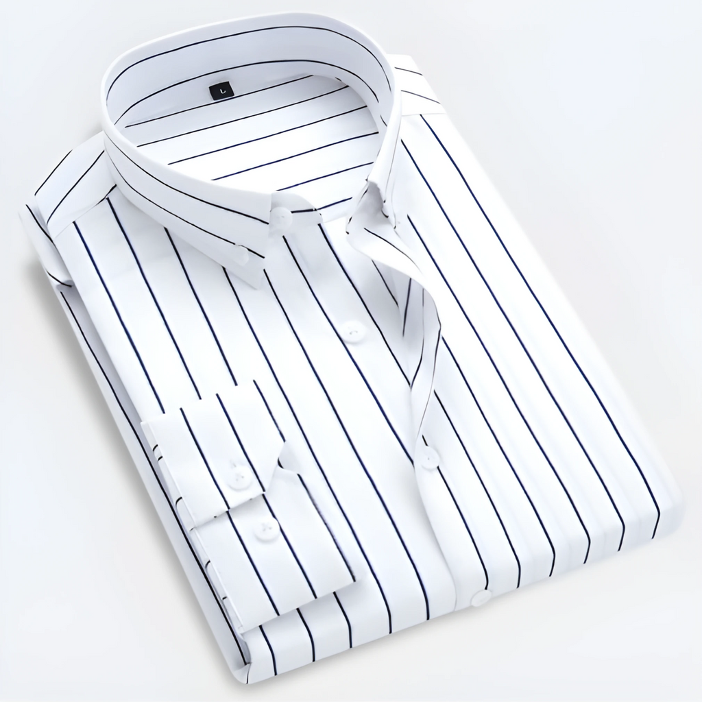 Fabian – Striped Long Sleeve Shirt - Image 1