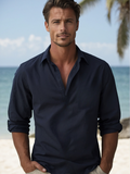Rainer – Long sleeves Beach Shirt - Image 1