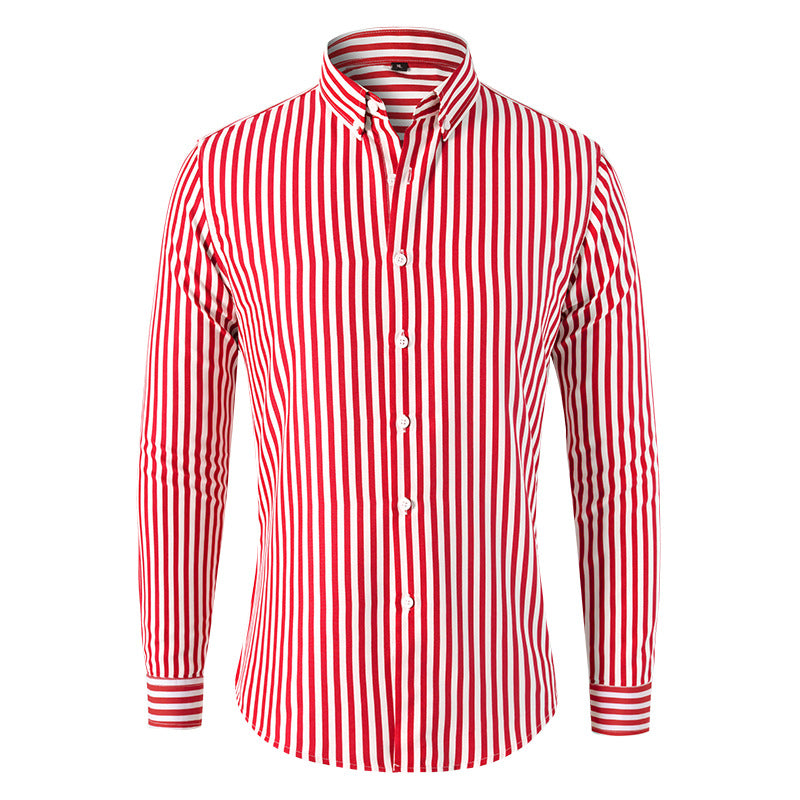Oliver – Męska koszula w pionowe pasy o eleganckim, dopasowanym kroju