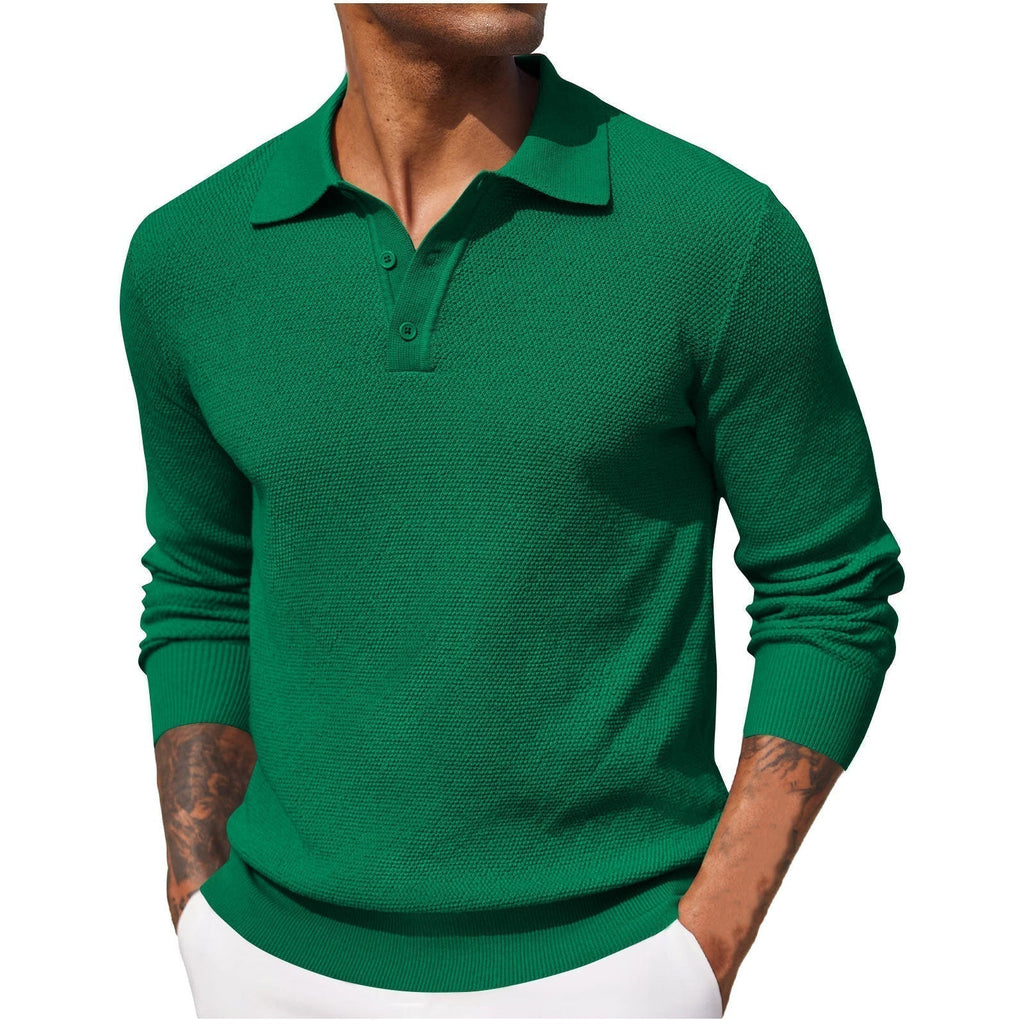 Rene – Long sleeves Breathable Polo shirt - Image 4