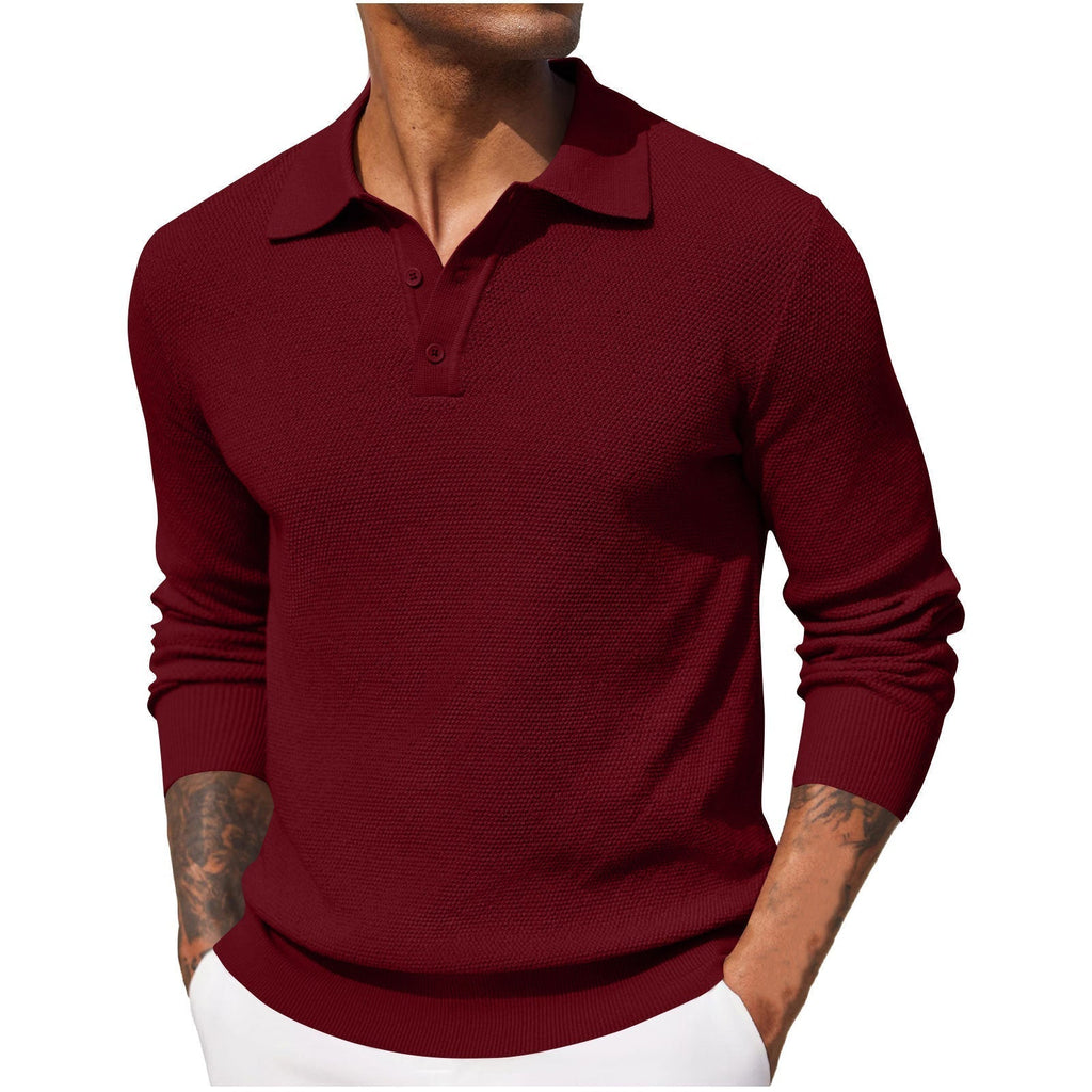 Rene – Long sleeves Breathable Polo shirt - Image 3