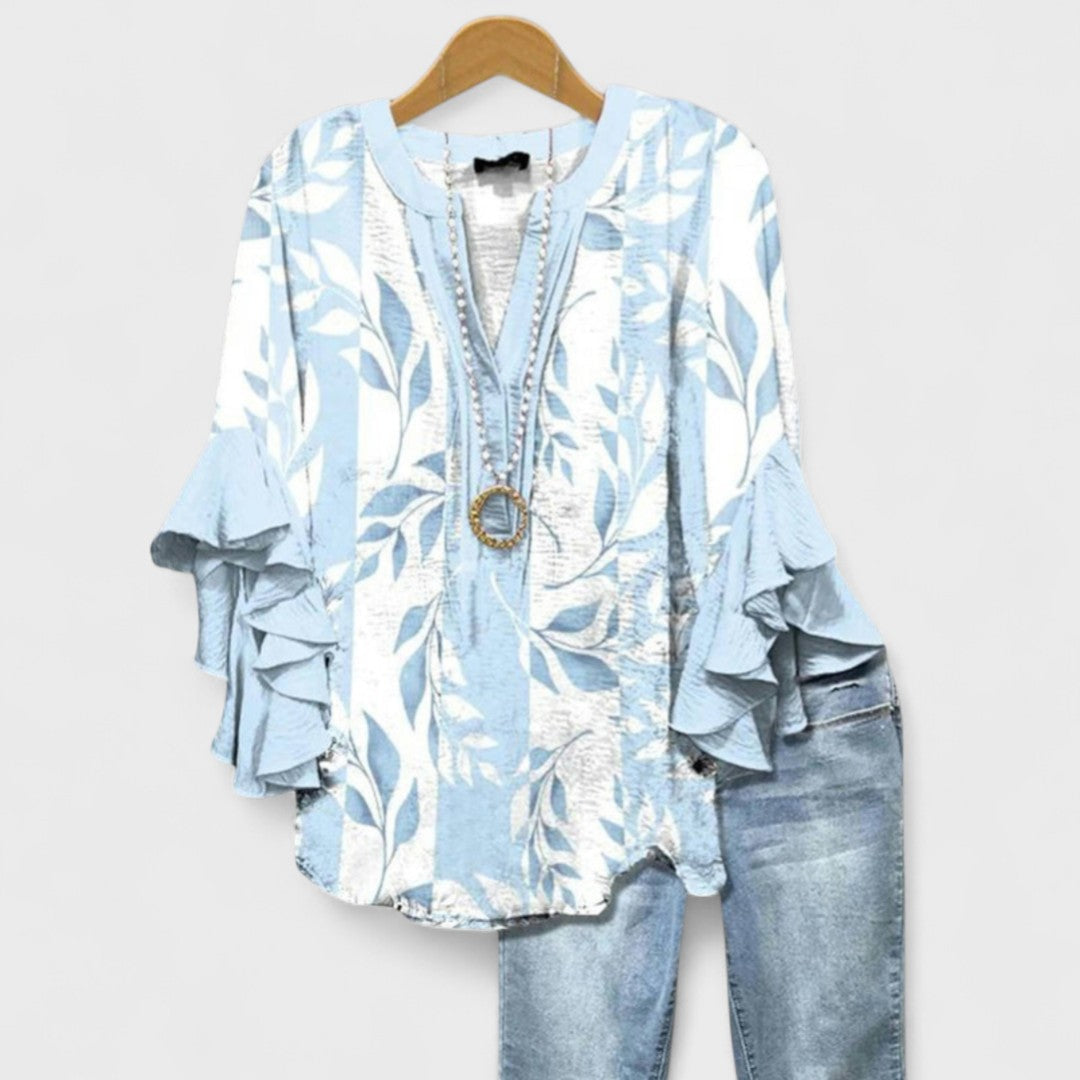 Karina – Women Floral Print Blouse - Image 3